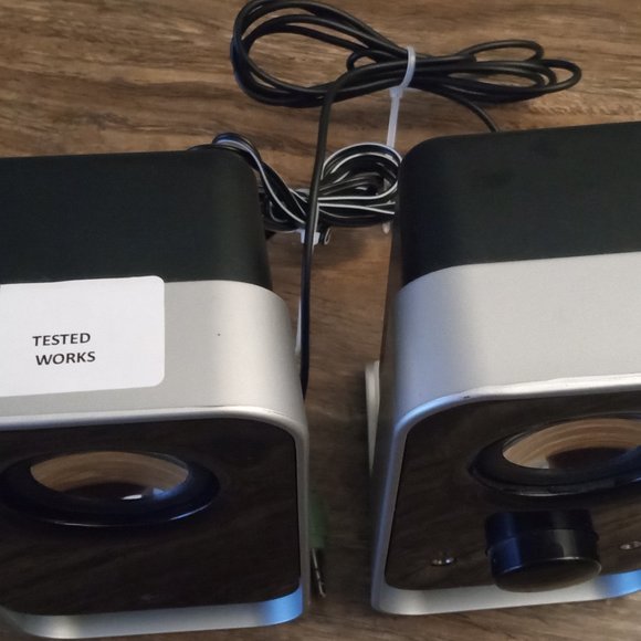 Logitech LS11 Notebook Laptop Speakers, ModeLS-00035 Includes Power Charger Vntg - Picture 6 of 8